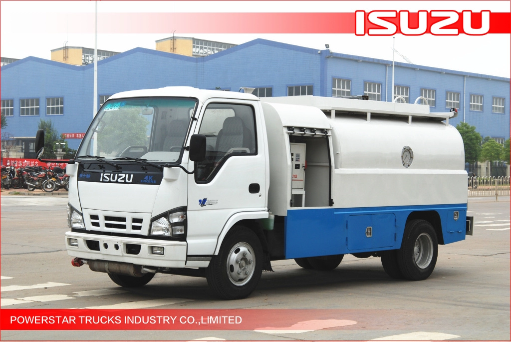 4000L Isuzu Fiscal Refuel Tankwagen für Benzin-/Leichtdiesellieferung