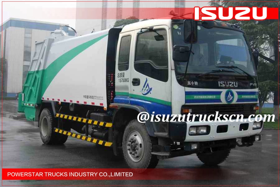 14Cbm Angola 4x2 japanischer Isuzu fvr Müllwagen Müllverdichter