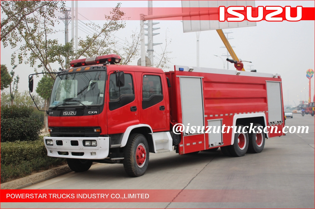 Syrien maßgefertigtes ISUZU 6x4 Big Capacity 15000L Water Type Fire Truck