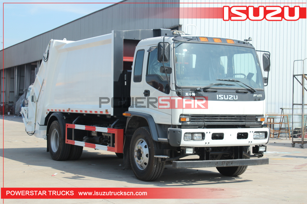 12CBM 14CBM ISUZU FVR Rear Loader Refuse Garbage Compactor Truck