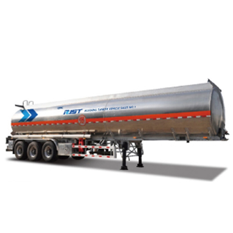 Auflieger mit Kraftstofftank aus Aluminiumlegierung - CIMC RJST Liquid Truck