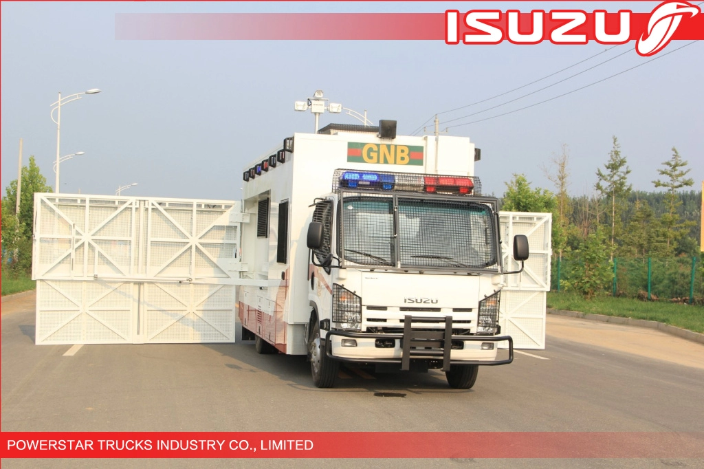 Isuzu Police Workshop Truck mit Wache für den Notfall