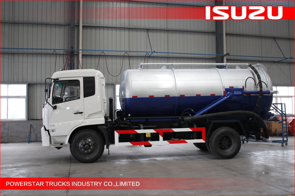 10.000 Liter Ecuador benutzerdefinierte Isuzu Brand Sludge Tanklastwagen