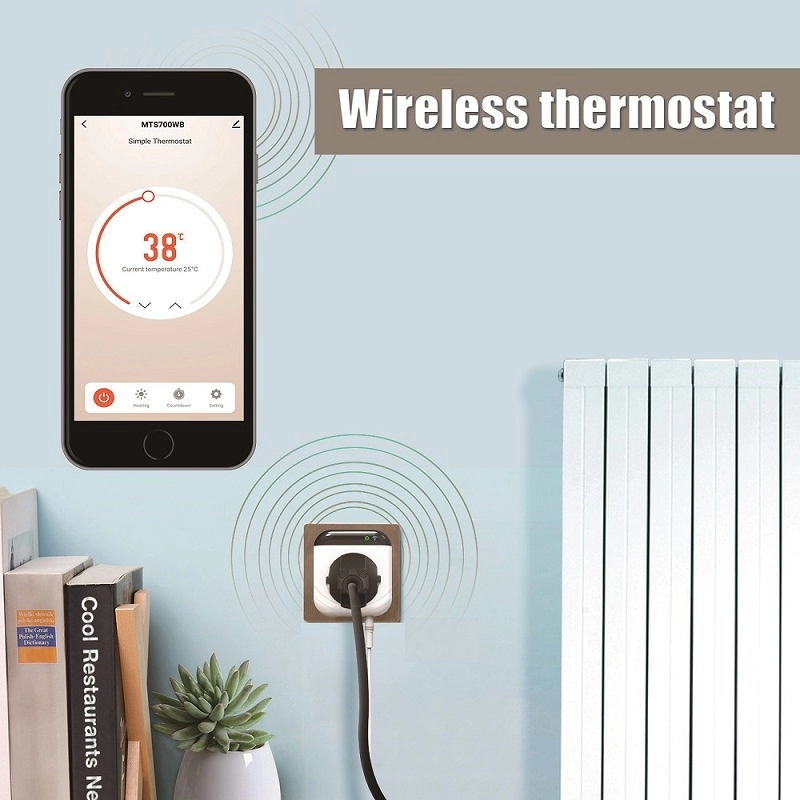 Programmierbarer Tuya Smart Life Thermostat UK-Stecker