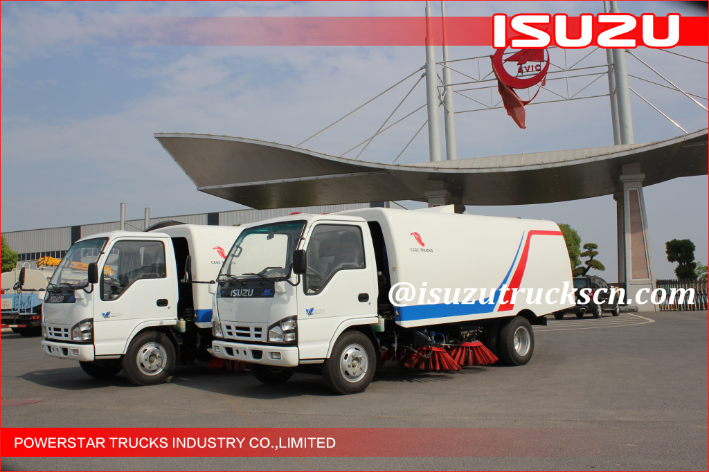 Nigeria lagos 5cbm Isuzu Street Sweeping Garbage Truck