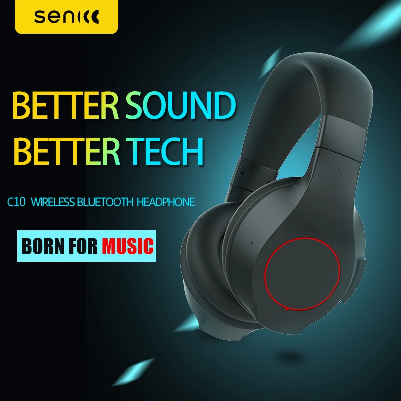 SENICC C10 kabelloser Kopfhörer Bluetooth-Kopfhörer mit Mikrofon