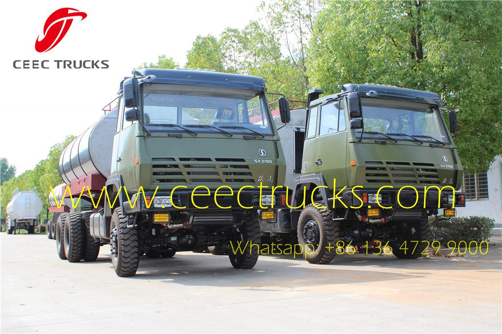 SHACMAN military fuel tanker trucks supplier