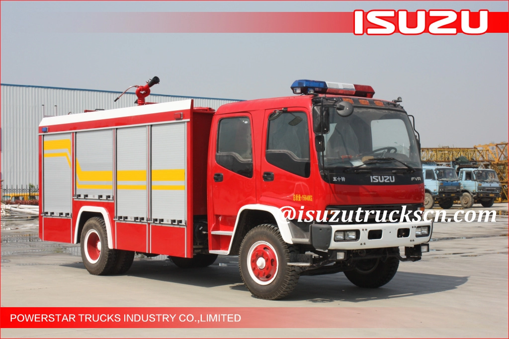 4x2 6000L Nigeria Preis Wasserschaum japanisches Isuzu FVR Feuerwehrfahrzeug zu verkaufen