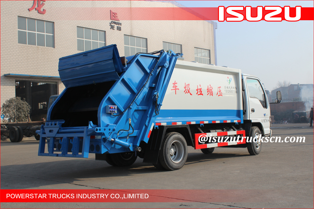 3cbm-5cbm ISUZU NKR Truck Garbage Compactor Supplier