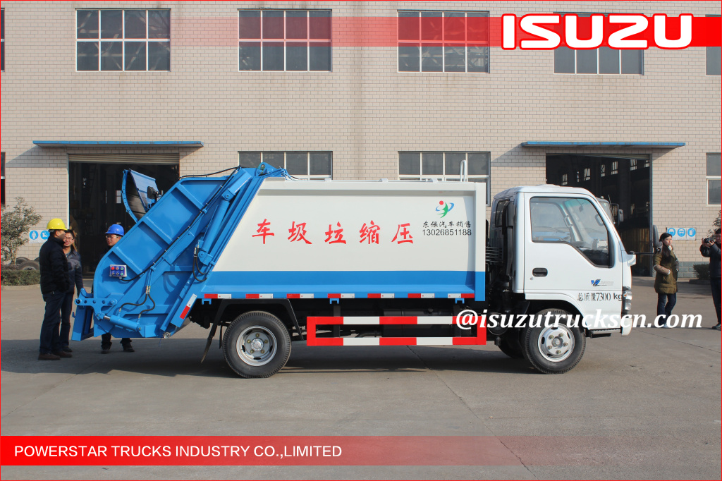 3cbm-5cbm ISUZU NKR Truck Garbage Compactor Supplier