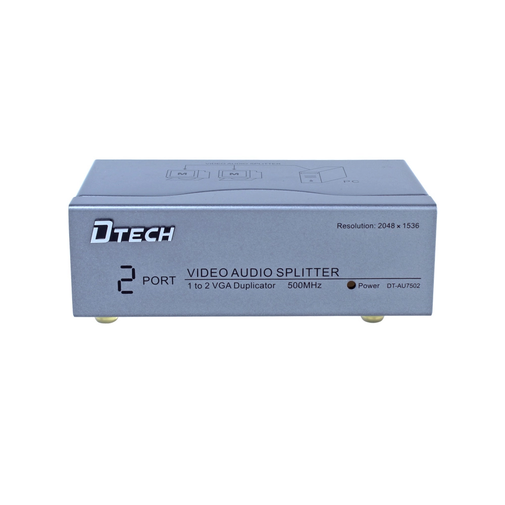 DT-AU7502 1 ZU 2 500 MHz VGA AUDIO SPLITTER