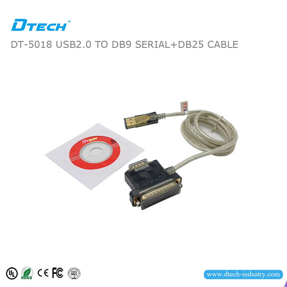 DTECH DT-5018 USB 2.0 zu RS232 DB9 und DB25 Adapterkabel