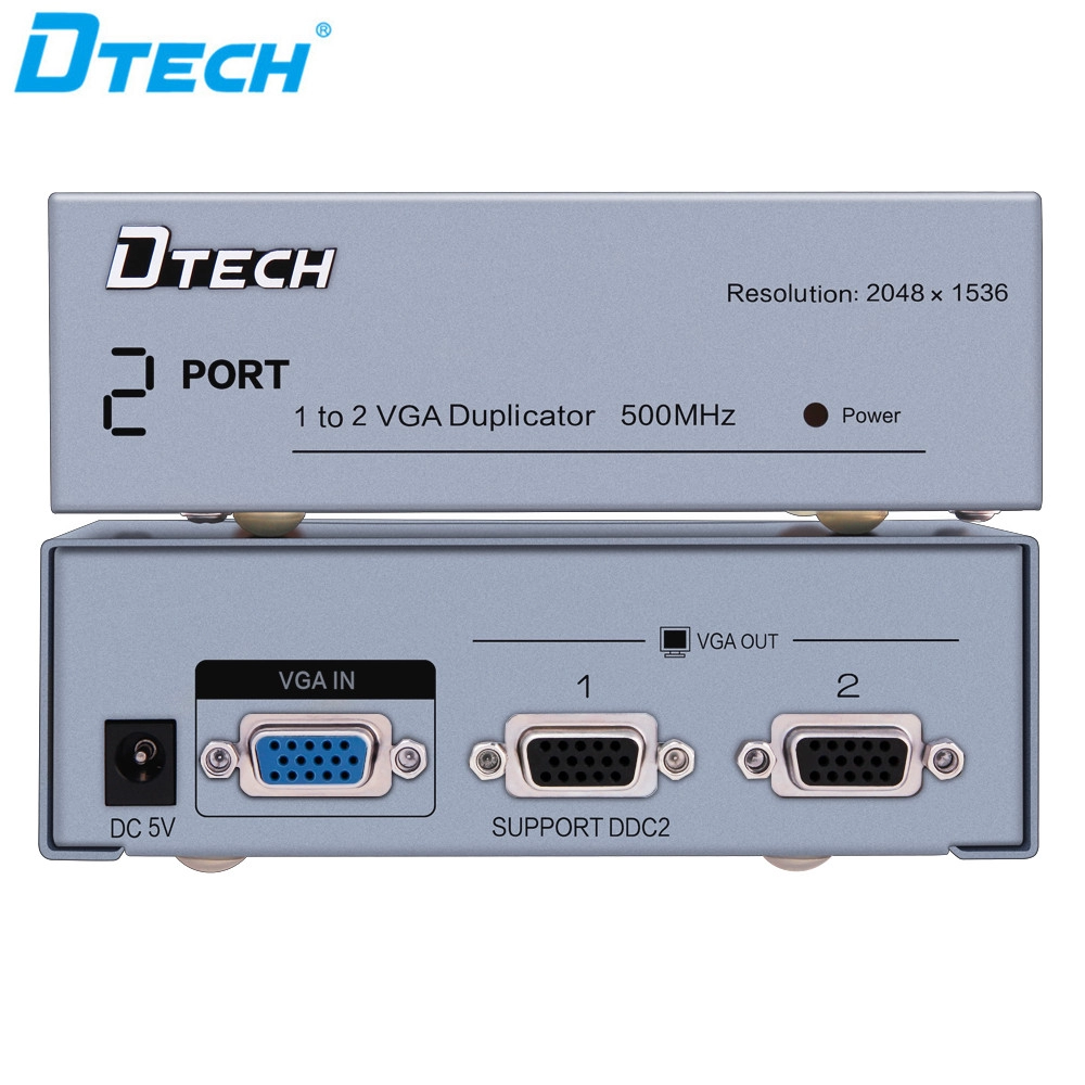 DT-7502 1 ZU 2 500 MHz VGA SPLITTER