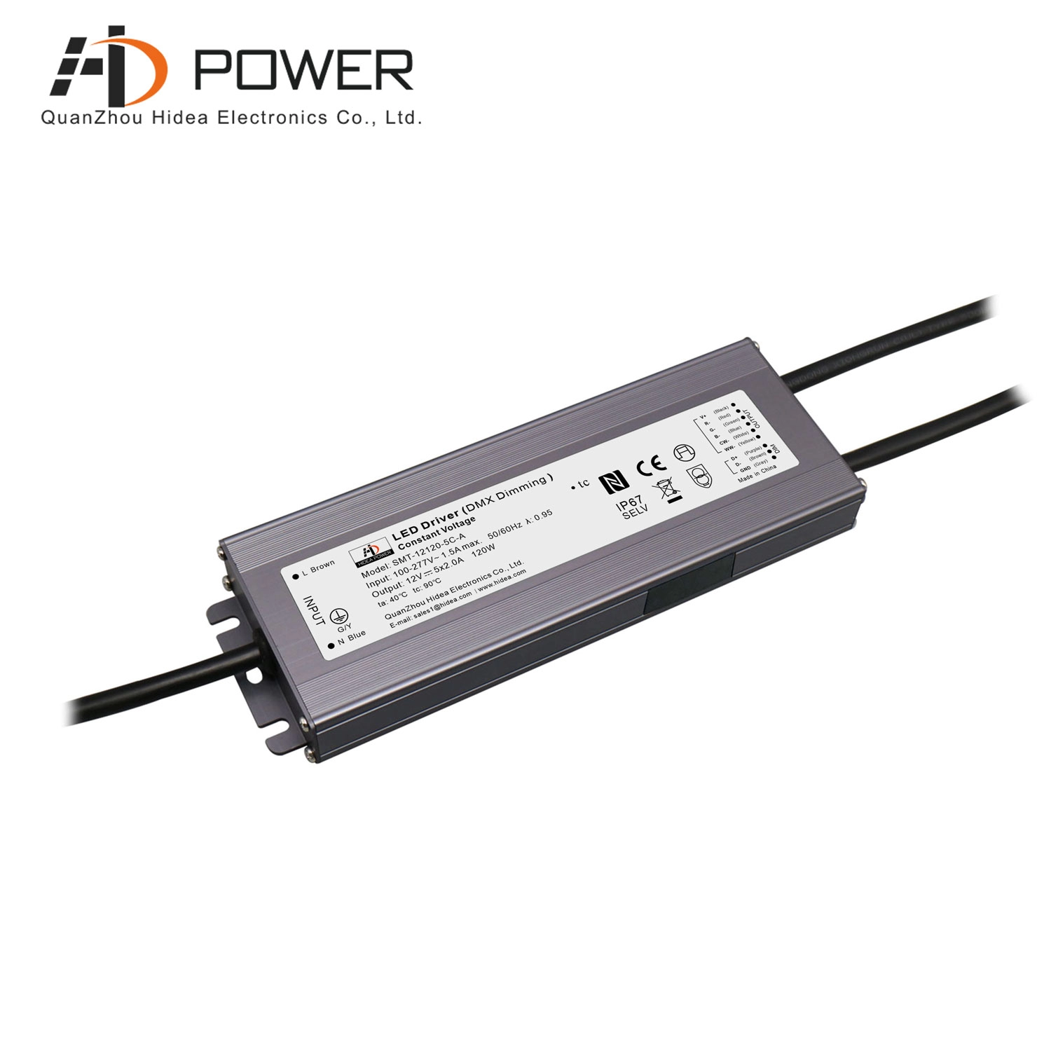 12-V-DMX-dimmbarer LED-Streifen-Netzteiltreiber IP67