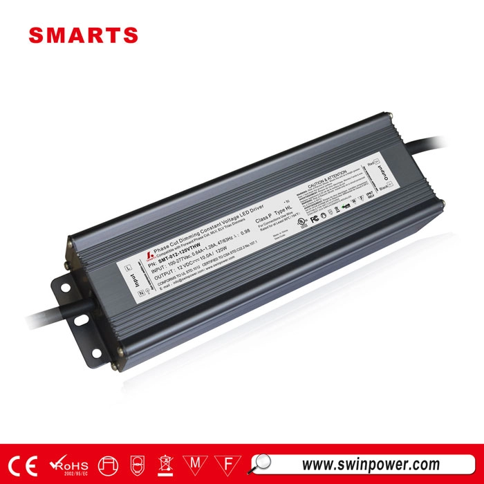 SMARTS Stromversorgung 277 V AC 12 V DC Triac dimmbarer LED-Treiber 120 W mit ULROHS