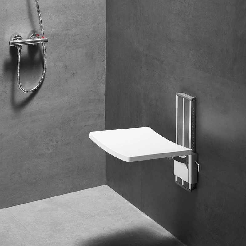 Verstellbarer Duschsitz zur Wandmontage für ältere Menschen