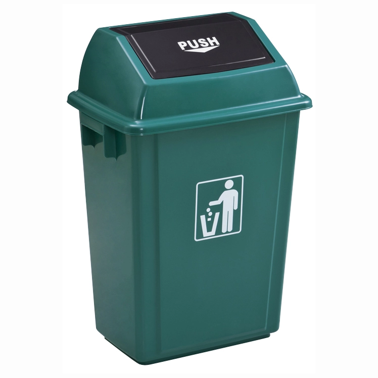 Kunststoff-Mülleimer für den Innenbereich mit Schiebedeckel