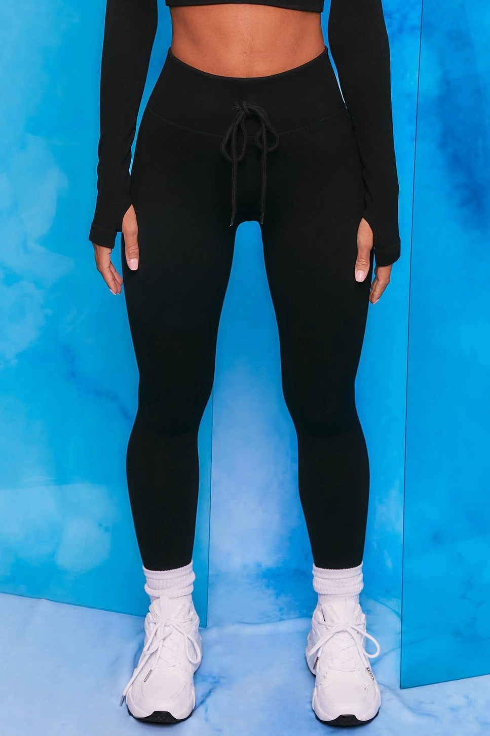 Nahtlose Sportleggings mit angehobenem Hintern