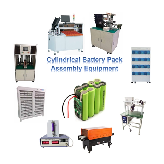 18650 26650 32650 21700 Montageanlagen für zylindrische Lithium-Batterien für Li-Ionen-Batterien