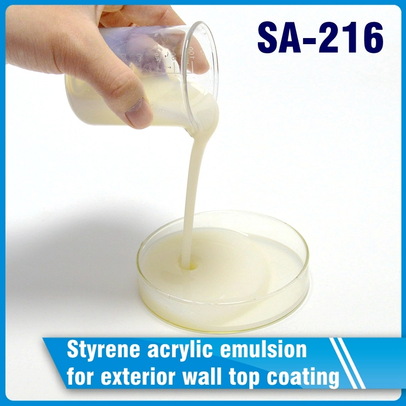 Styrol-Acryl-Emulsion für Außenwanddeckbeschichtung SA-216