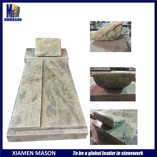 Mason Customized Monument mit Schnitzkissen in Kaschmir-Weiß