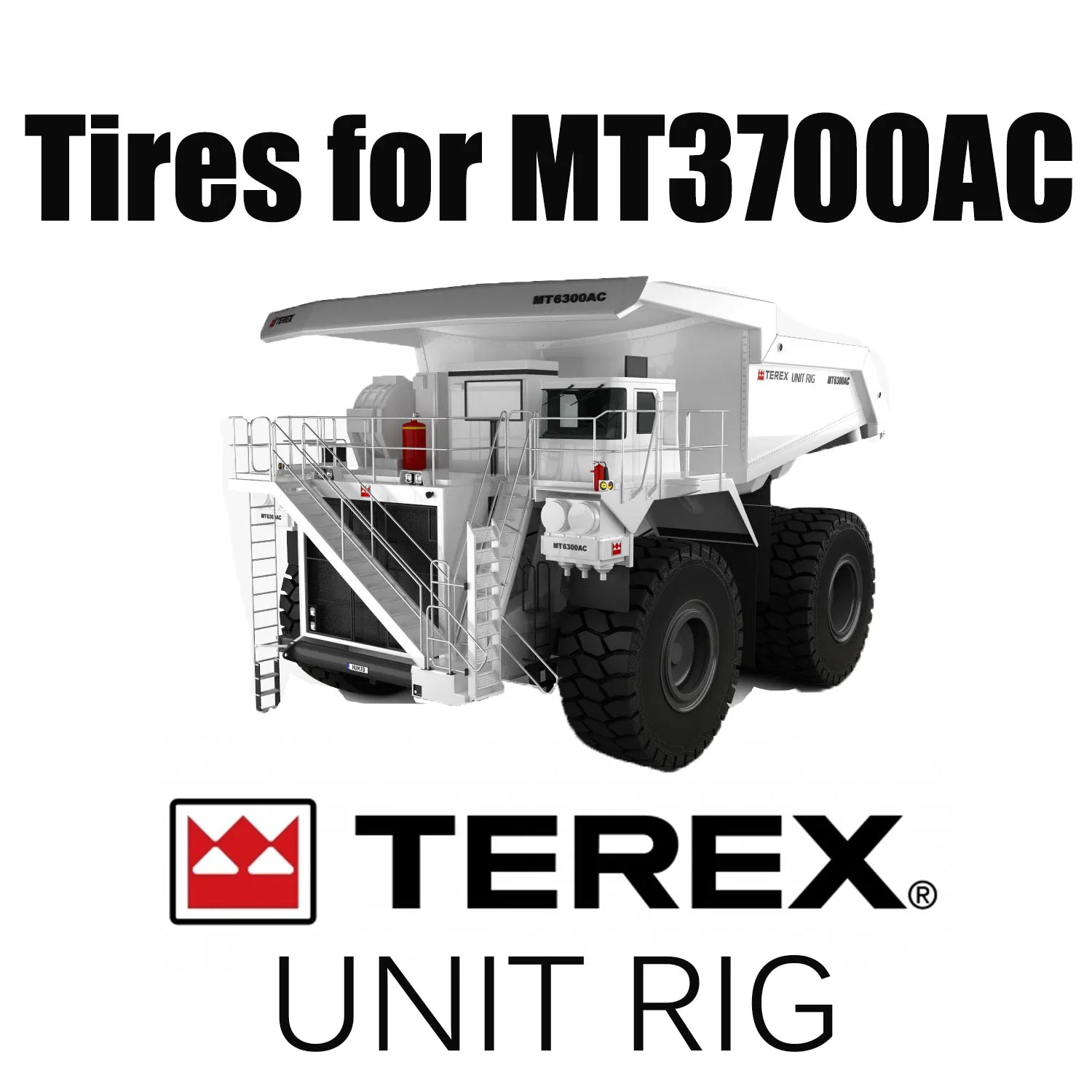 Unit Rig MT3700 AC-Haul Truck Ausgestattet mit 37.00R57-Reifen für den Bergbau und Reifen für Erdbewegungsmaschinen