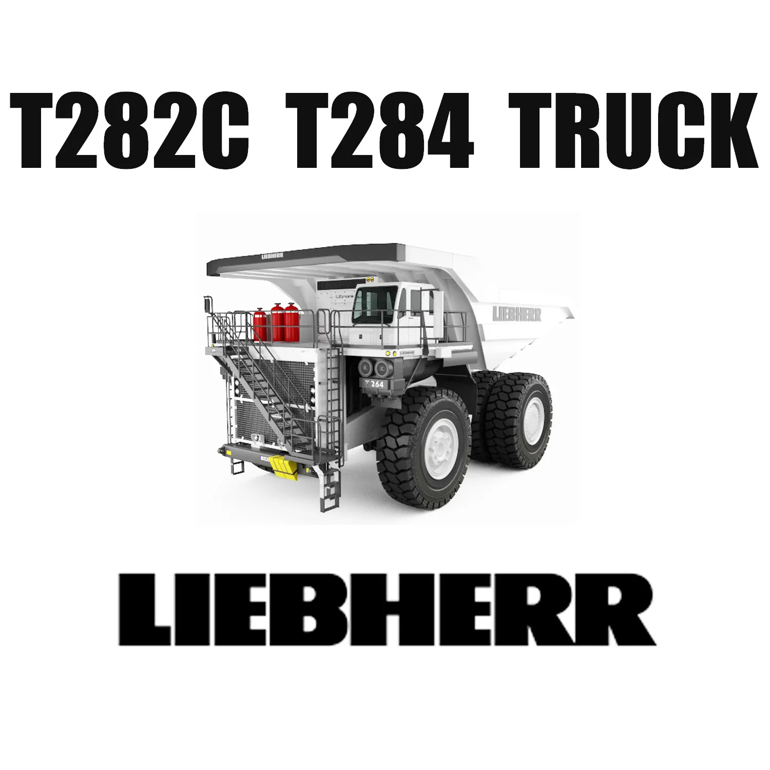 Liebherr-Trucks T282C T284 laufen im Tagebau mit 59/80R63-Reifen für Erdbewegungsmaschinen