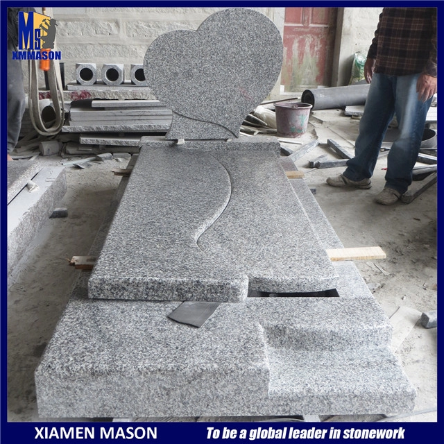 Frankreich Denkmal Herz Grabstein Granit GRIS PASHAWAR G623