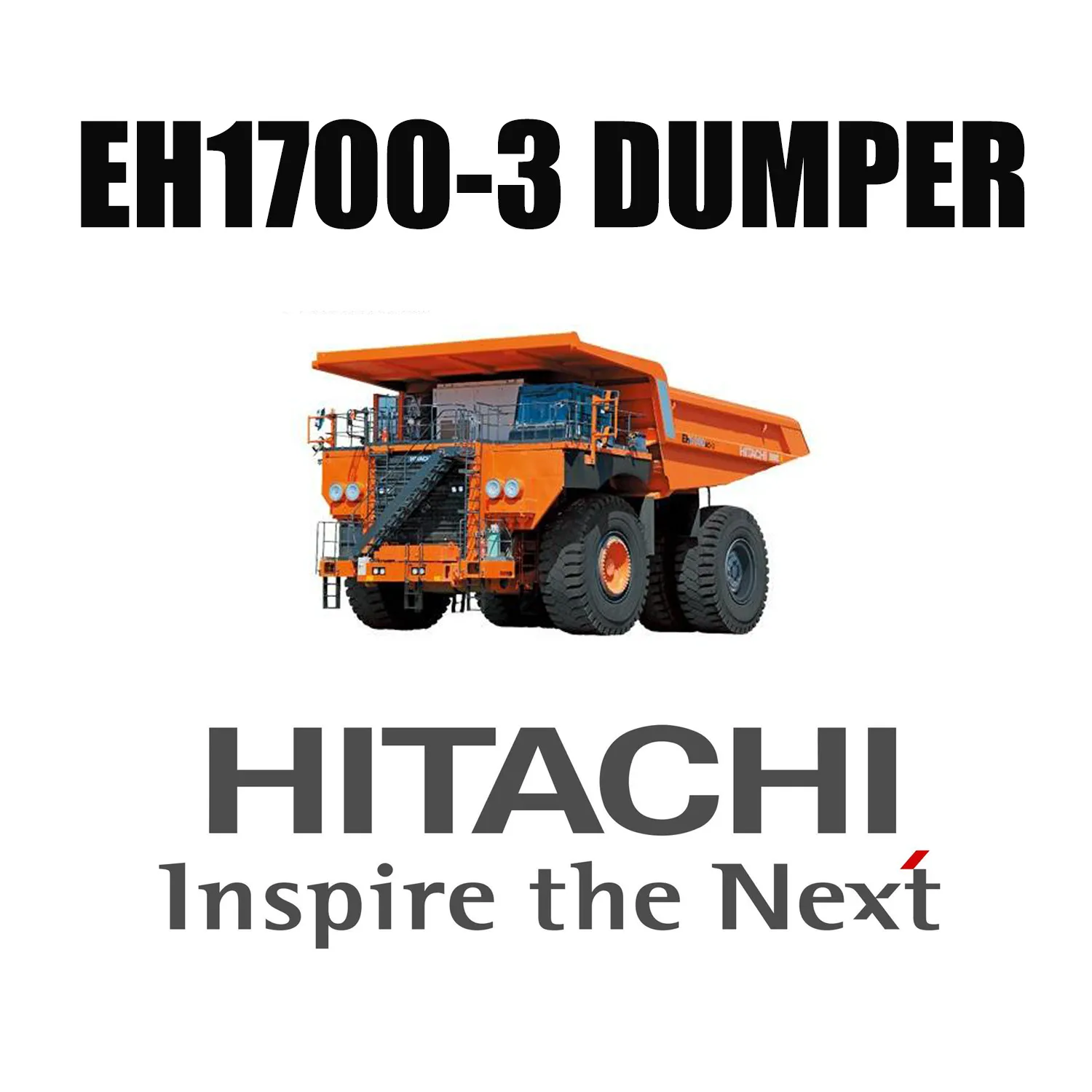 Hitachi Haul Trucks EH1700-3 Ausgestattet mit LUAN 27.00R49 Giant OTR-Reifen
