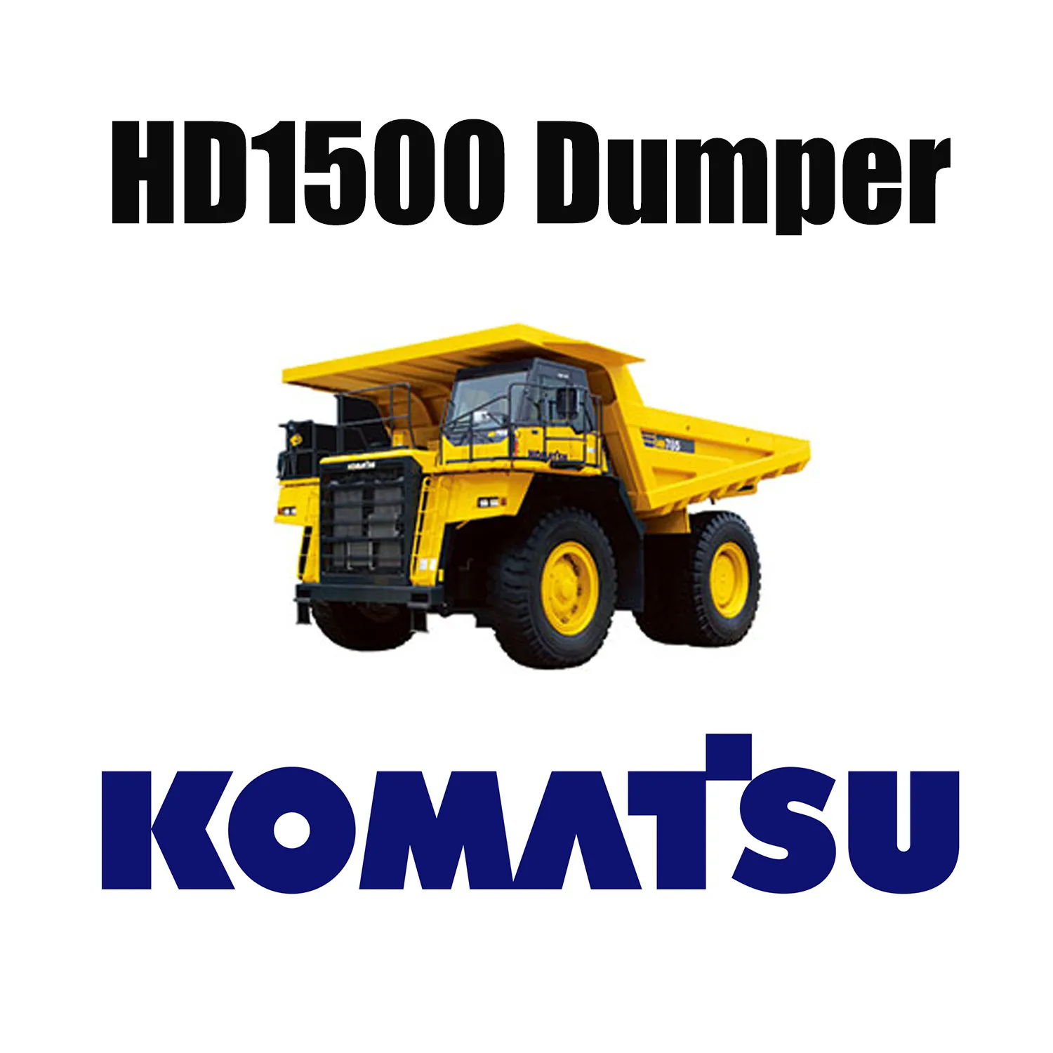 KOMATSU HD1500 Mechanical Truck mit Specialty EarthMover-Reifen 33.00R51