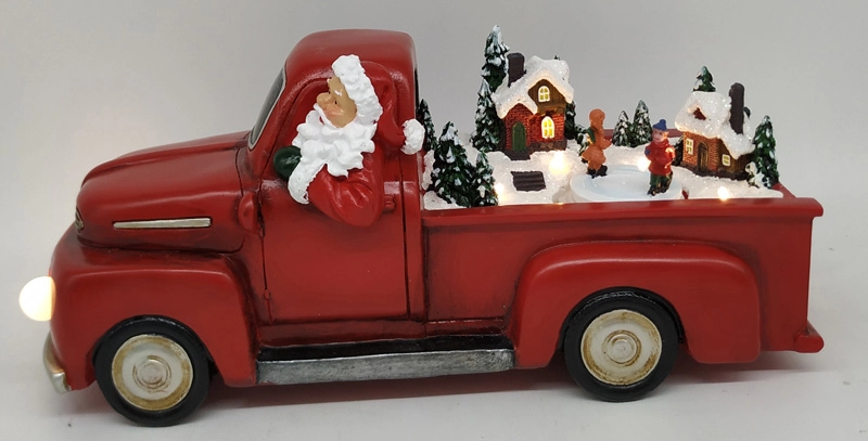 LED-Weihnachtsmannauto mit Bewegung der Kinder