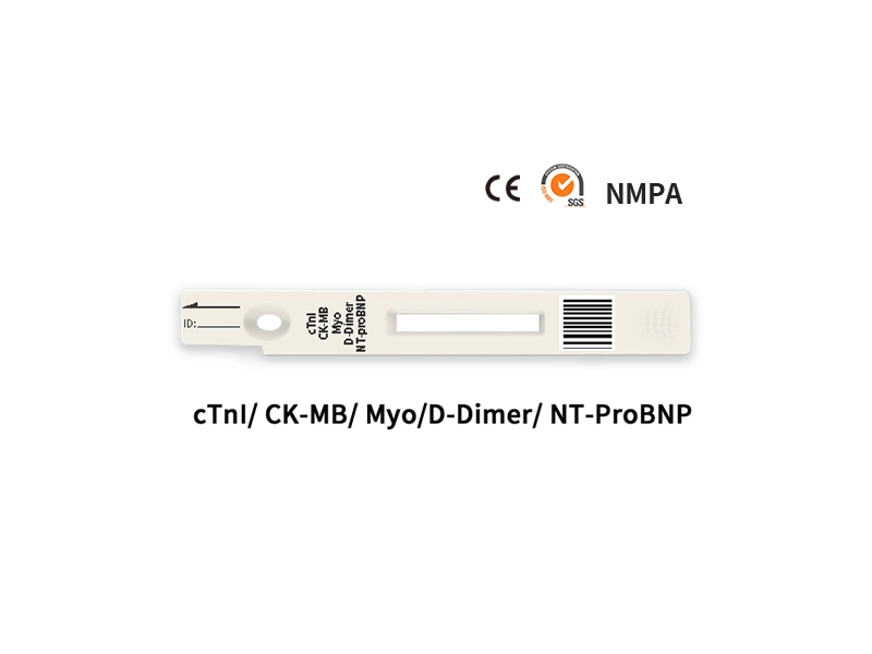5 in 1 (cTnI/ CK-MB/ Myo/ NT-proBNP/ D-Dimer) Schneller quantitativer Test