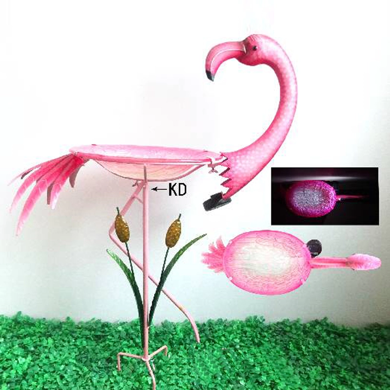 Flamingo Solar-LED-Vogelfutterspender Bubblers Stake