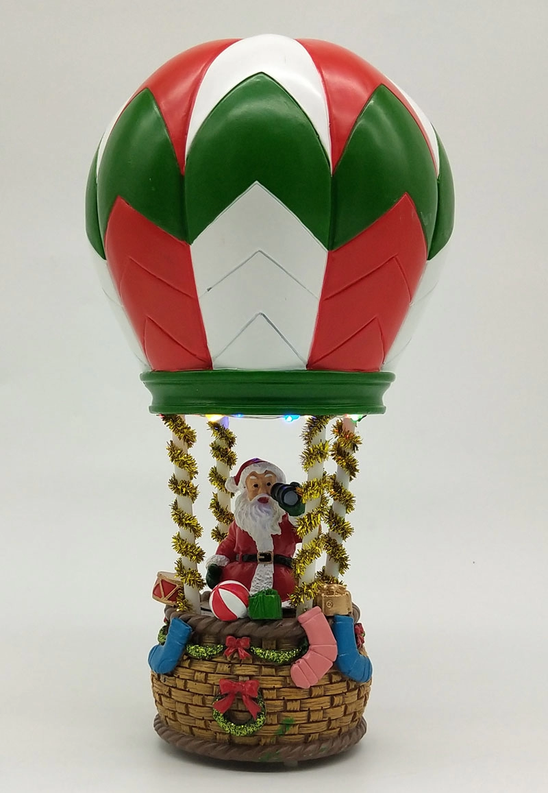 LED-Heißluftballon des Weihnachtsmanns mit Blick auf den Weihnachtsmann
