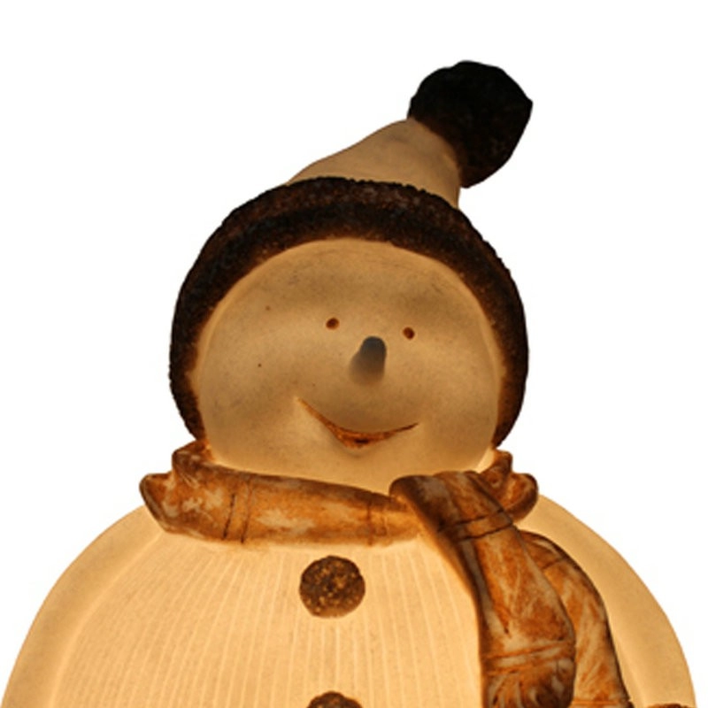 Bestseller Weiße gerippte Schneemann-Weihnachtslampe für den Innenbereich