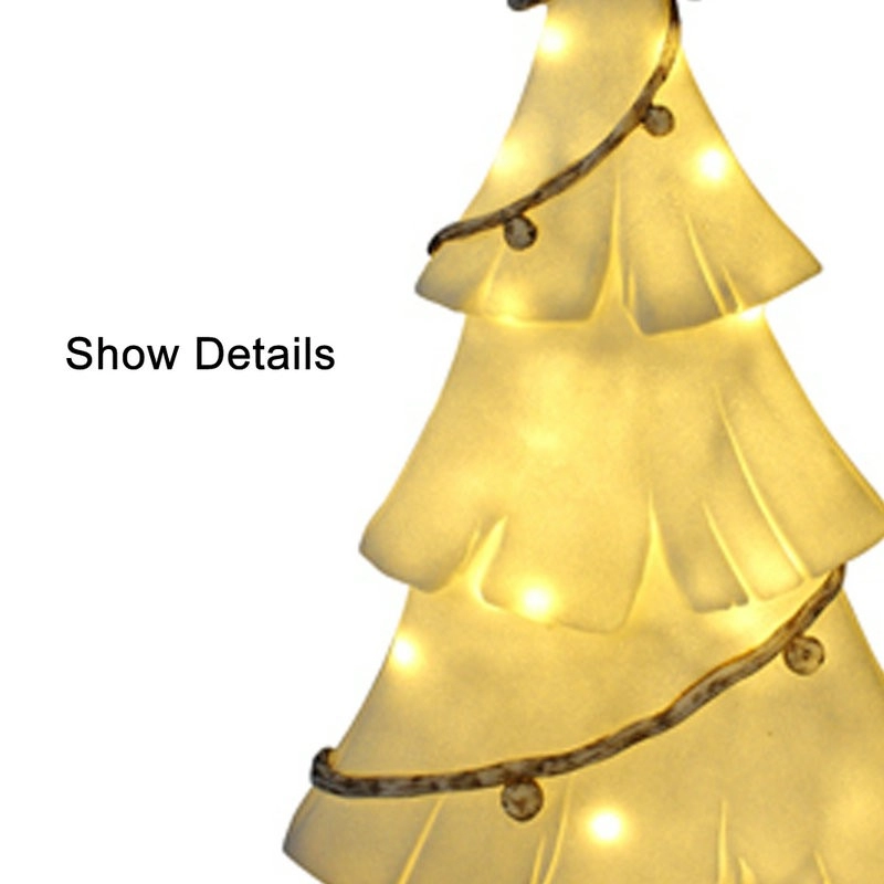 Sandsteinlampen Der Lichtbaum mit Spitzenstern für Weihnachten