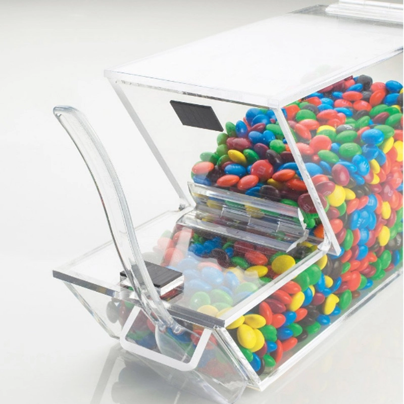 Kundenspezifische Aufbewahrungsbox aus Acryl für Süßigkeiten