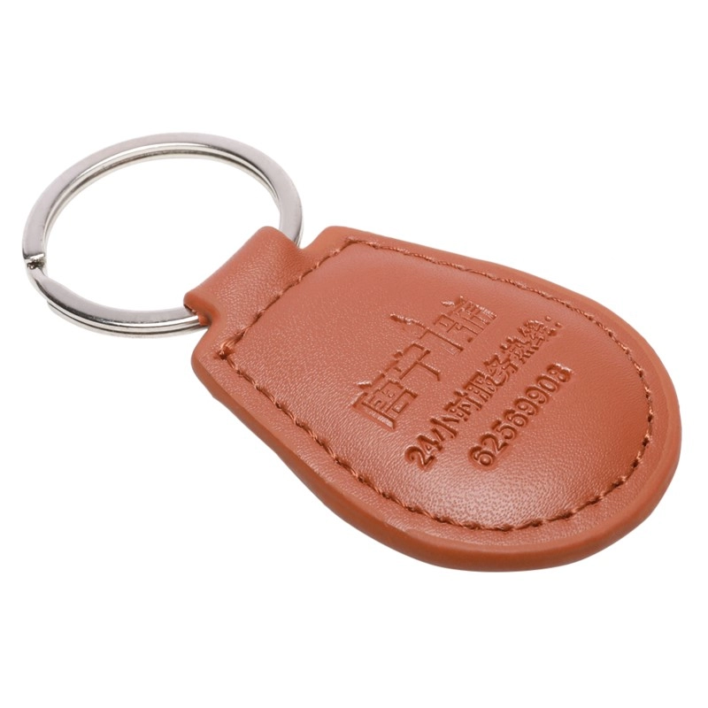 RFID NFC ISO 1443A Schlüsselanhänger aus Leder Schlüsselanhänger für öffentliche Verkehrsmittel