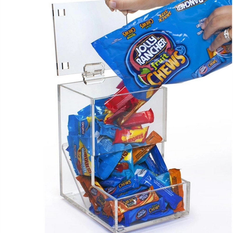 Transparente Acryl-Süßigkeitsbox mit Deckel