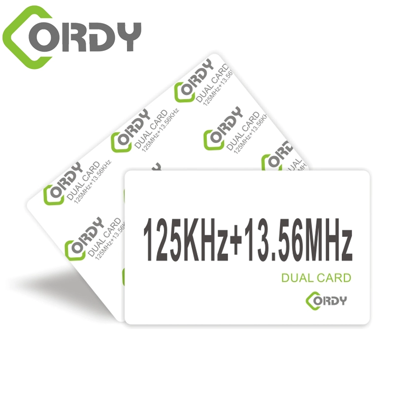 RFID-Hybridkarte 13,56 MHz + 125 KHz-Karte mit 2 Chipsätzen