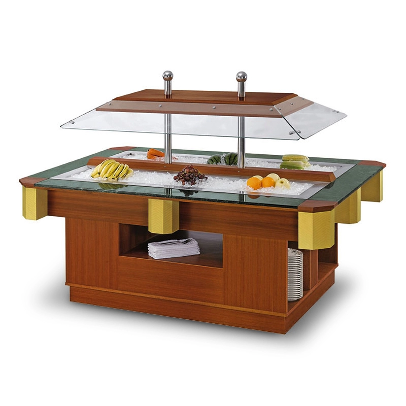 Kühlgeräte Gewerblicher Salatbar-Buffet-Lebensmittel-Display-Gefrierschrank