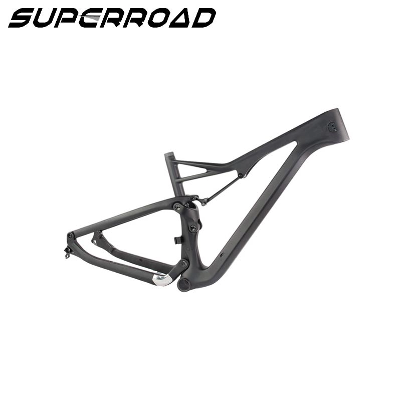 Anti-Heizung Superroad Carbon Mountainbike Rahmen 650B Plus Fahrrad 27,5 Carbon Vollfederung Rahmengabel