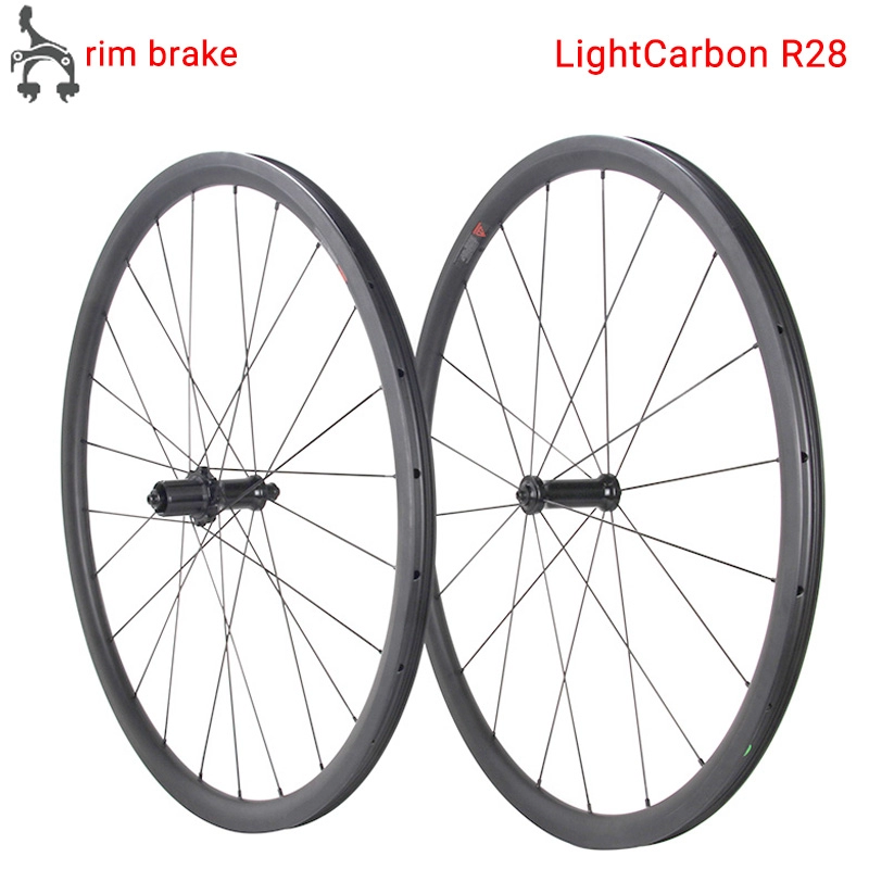 LightCarbon R28 Wirtschaftliche Carbon-Felgenbremse 700C Rennrad-Carbonrad mit günstigem Preis
