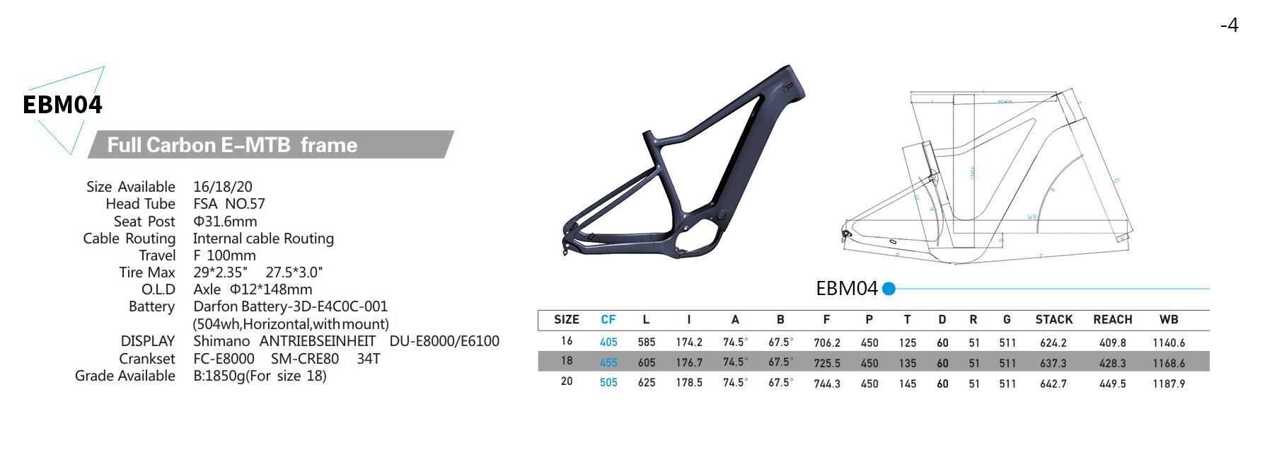 carbon mtb frame 27.5