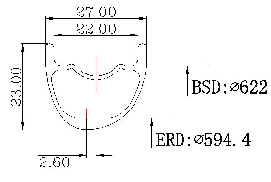 asymmetrische Carbonfelge