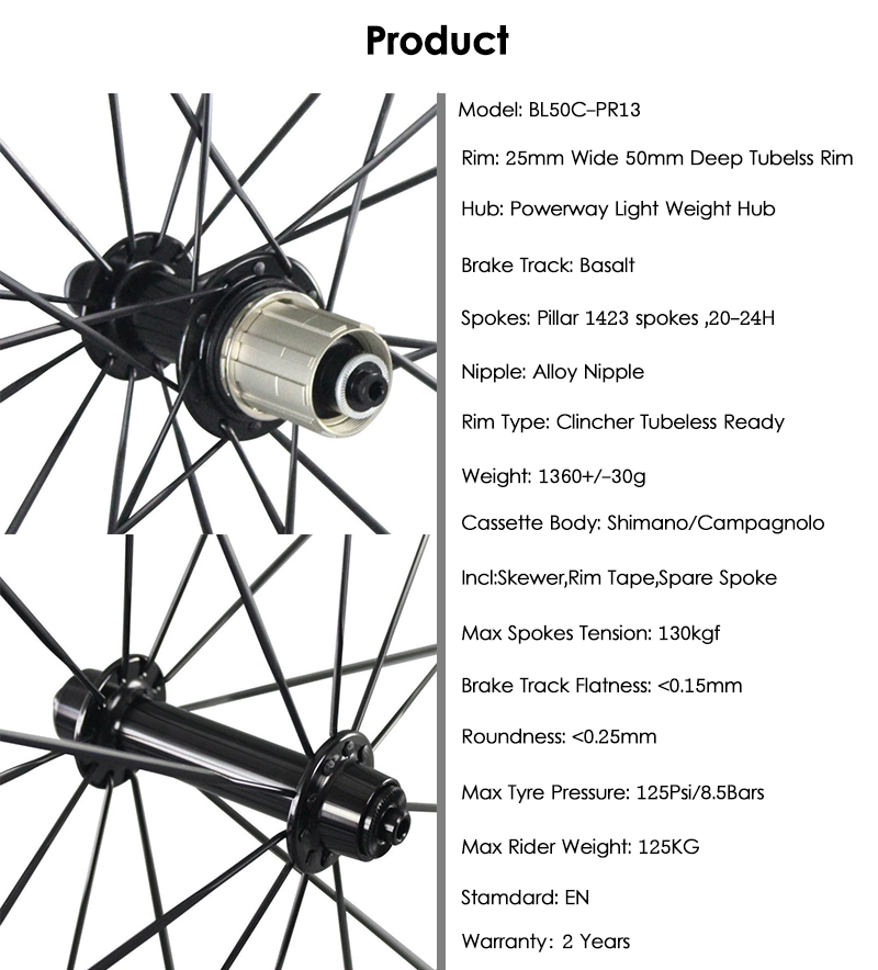 Rennrad-Laufradsatz 25 mm breite Rennrad-Laufräder