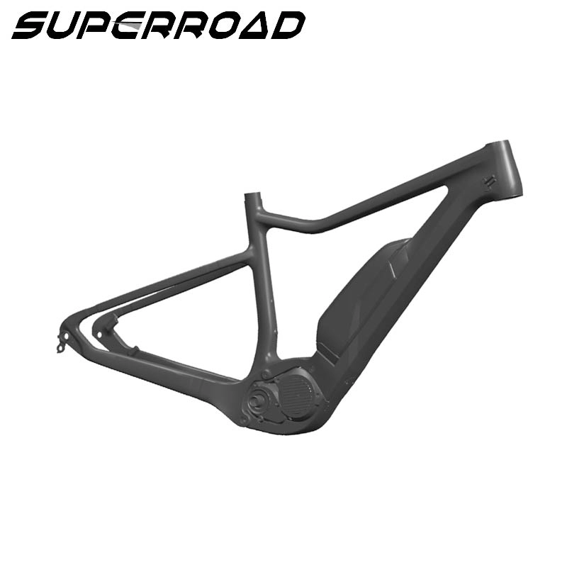Superroad Cyclocross Elektrofahrradrahmen Toray Ebike Carbon 650B Plus Hardtail Mtb Rahmengabel