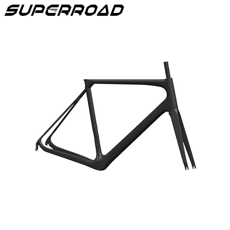 Benutzerdefinierte 700C Superroad Carbon Rennrad Rahmen zum Verkauf Fahrrad Racing Carbon Rahmen Toray800