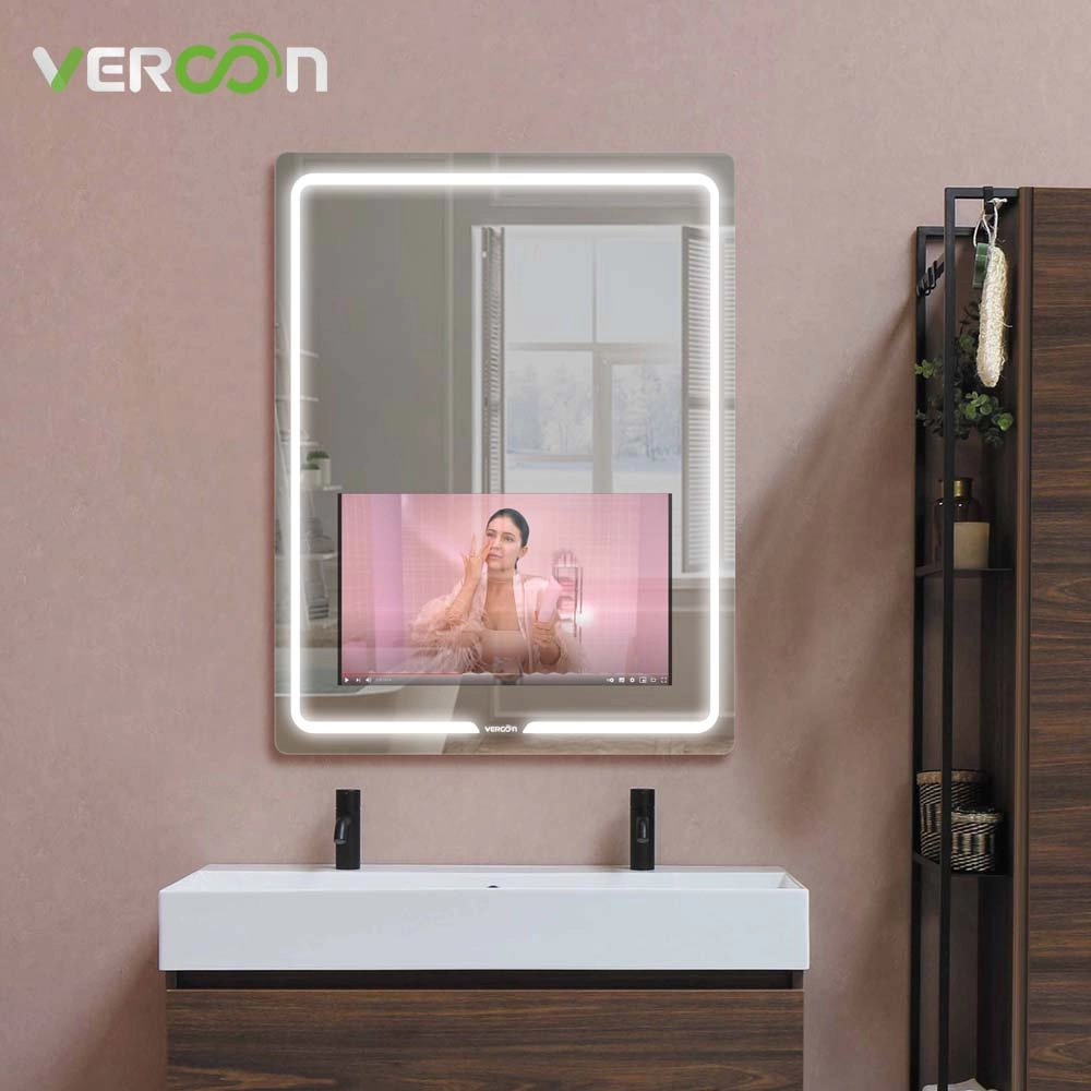 Vercon 21,5-Zoll-Touchscreen-Badezimmer-LED-Spiegel mit TV
