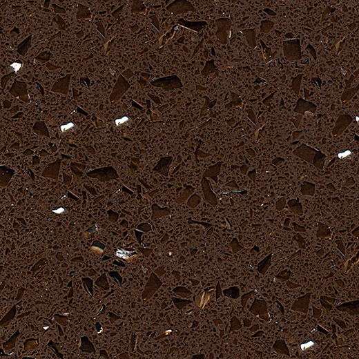 OP1815 Stellar Dunkelbraune Küchenarbeitsplatte aus Quarzmaterialien